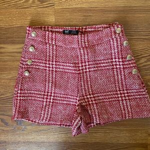 ZARA tweed shorts